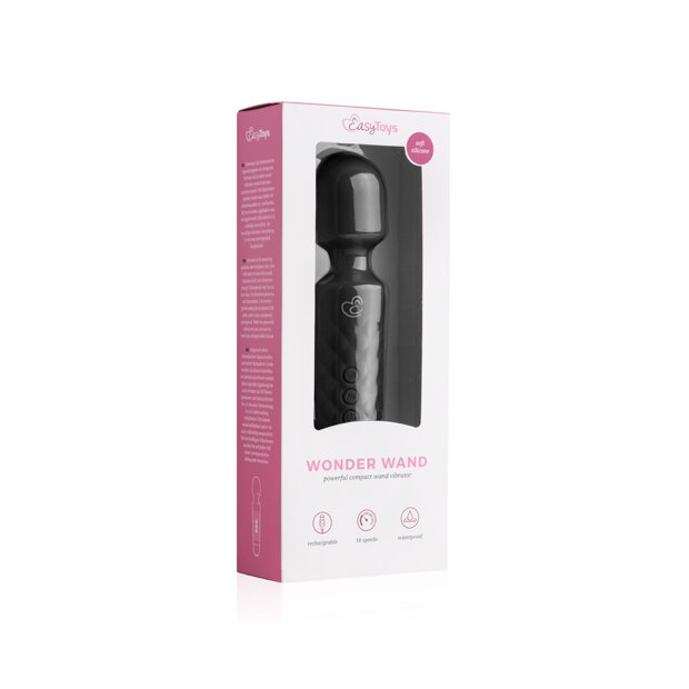 EasyToys Mini Wand Vibrator Black