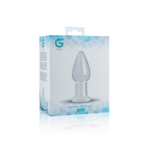 Clear Glass Buttplug