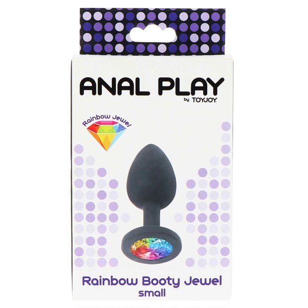 Rainbow Booty Jewel Small Black