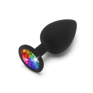Rainbow Booty Jewel Large Black
