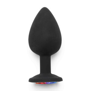 Rainbow Booty Jewel Large Black