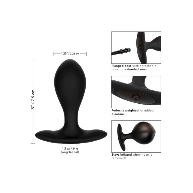 Silicone Inflatable Plug Black