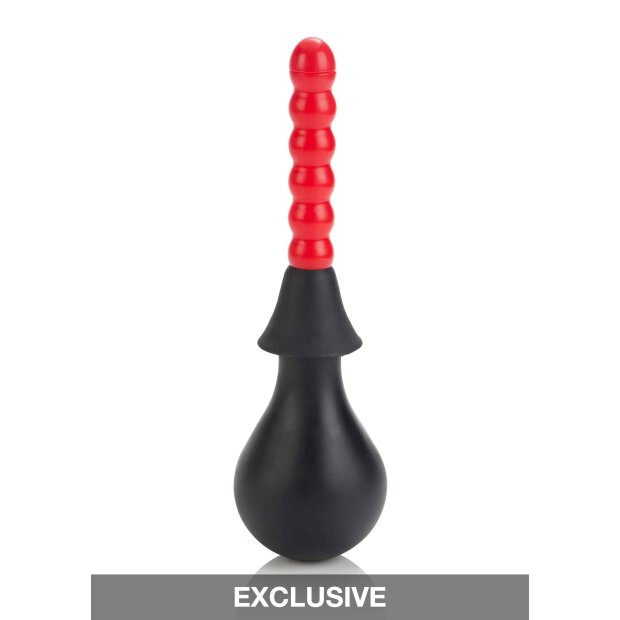 Ribbed Anal Douche Black