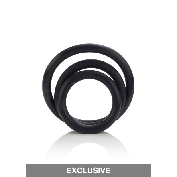 Rubber Ring - 3 Piece Set Black