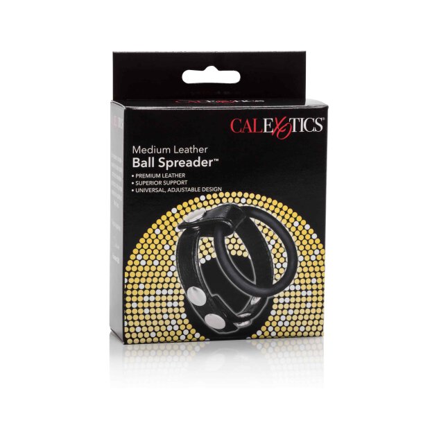 Medium Leather Ball Spreader Black