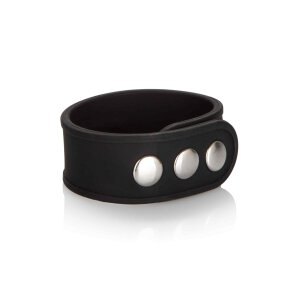 Silicone 3-Snap Erection Ring Black