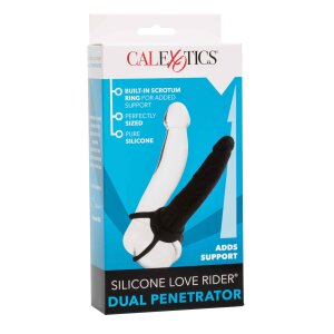 Silicone Dual Penetrator Black