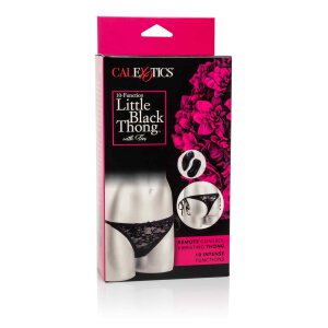 10-Function Thong with Ties Black
