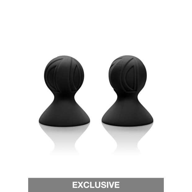Silicone Pro Nipple Suckers Black