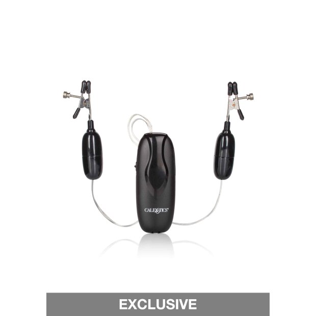 Vibrating Nipple Clamps Black