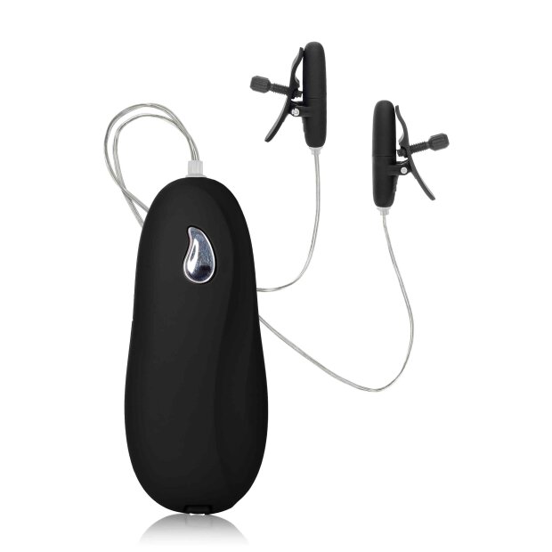 Vibrating Heated Nipple Teaser Black