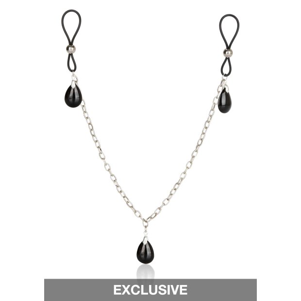 Nonpierce Nipple Chain Jewelry Black