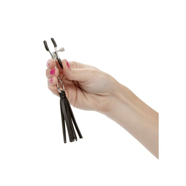 Playful Tassels Nipple Clamps Black