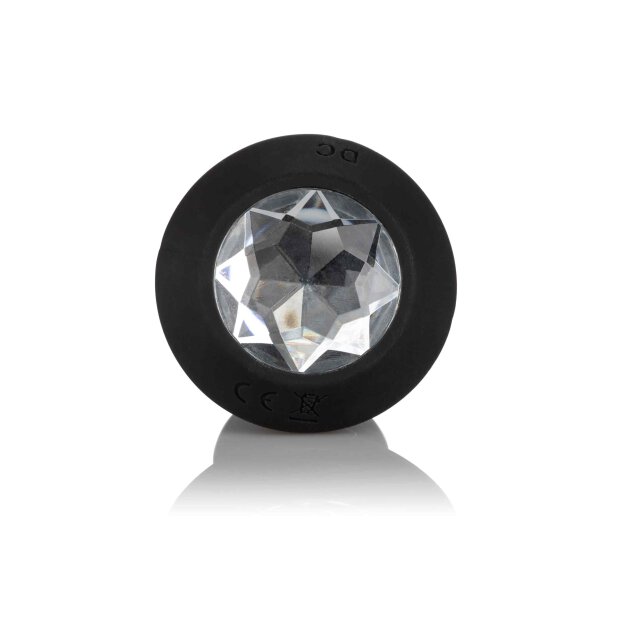 Vibrating Petite Crystal Probe Black