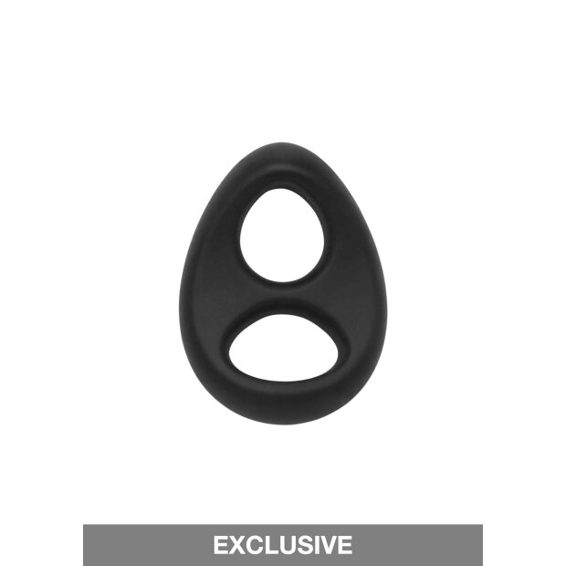 Soft Silicone Stallion C-Ring Black