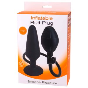 Inflatable Butt Plug L Black