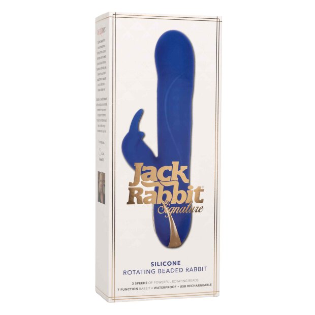 Silicone Rotating Rabbit Blue