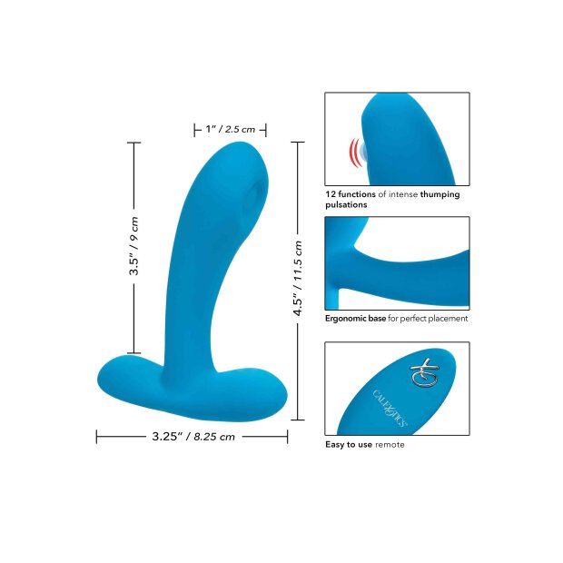 Silicone Remote Puls Pleaser Blue