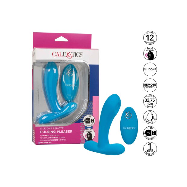 Silicone Remote Puls Pleaser Blue