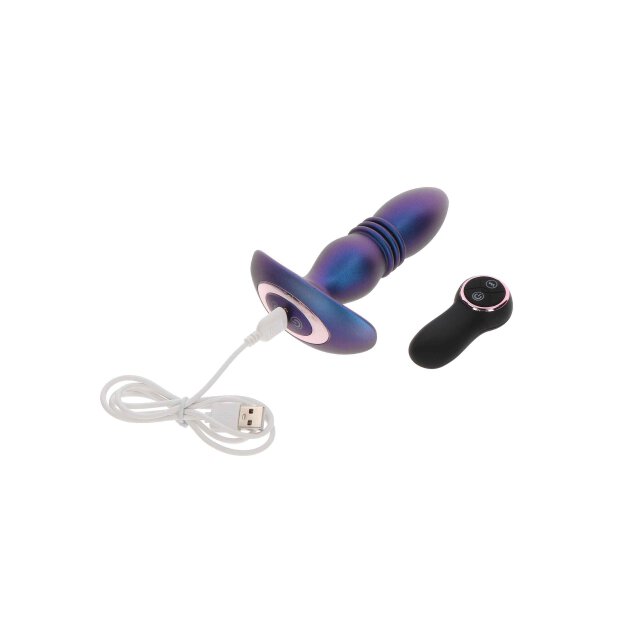 The Tough Thrusting Vibrating Plug Blue Metallic