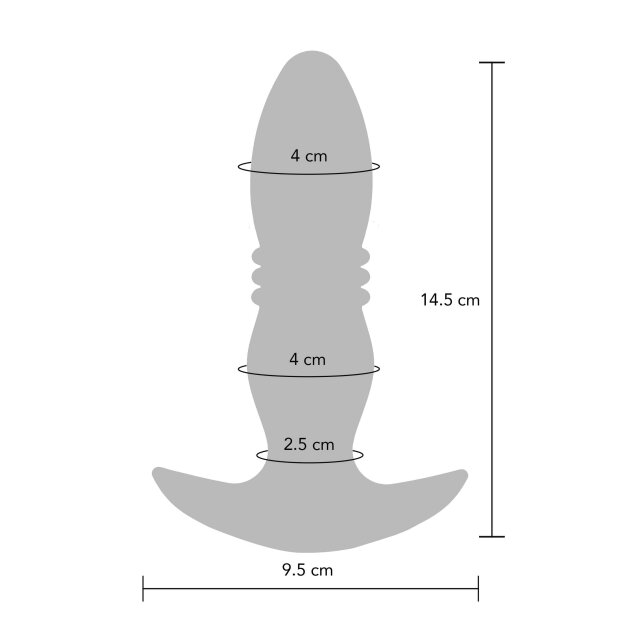 The Tough Thrusting Vibrating Plug Blue Metallic