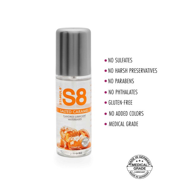 S8 WB Flavored Lube 125ml Caramel