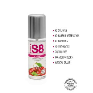 S8 WB Flavored Lube 125ml Cherry