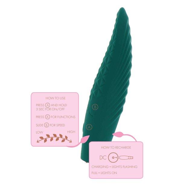 Alyssa Textured Stimulator Green