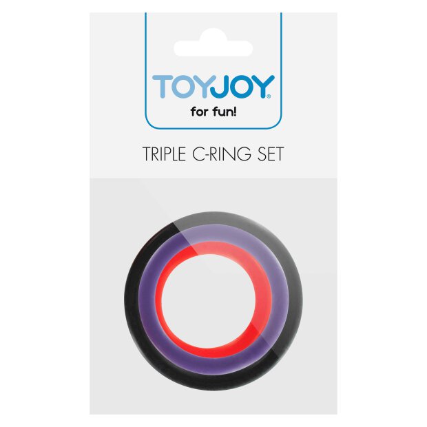 Triple Rings Multicolor 3pcs Multicolor