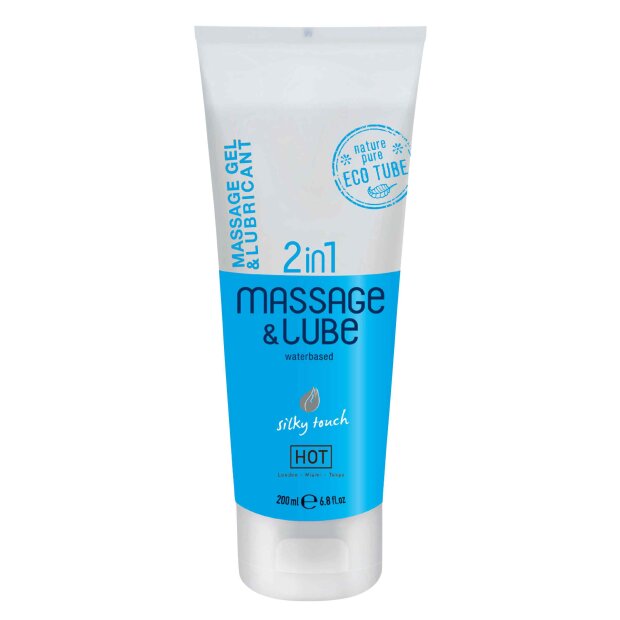 HOT Massage & Glide Gel 2 in1 Natural 200 ml