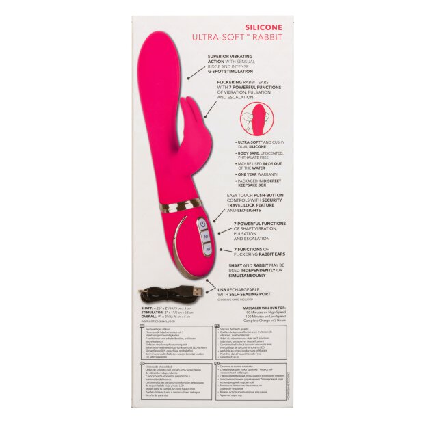 Silicone Ultra-Soft Rabbit Pink