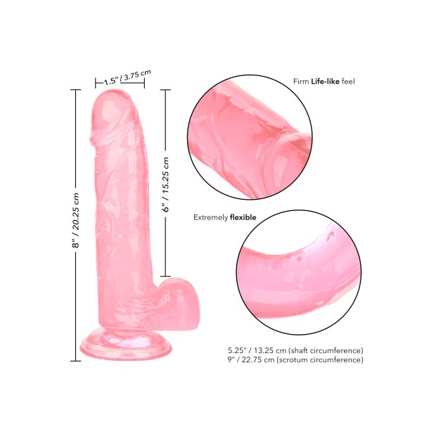 Queen Size Dong 6 Inch Pink