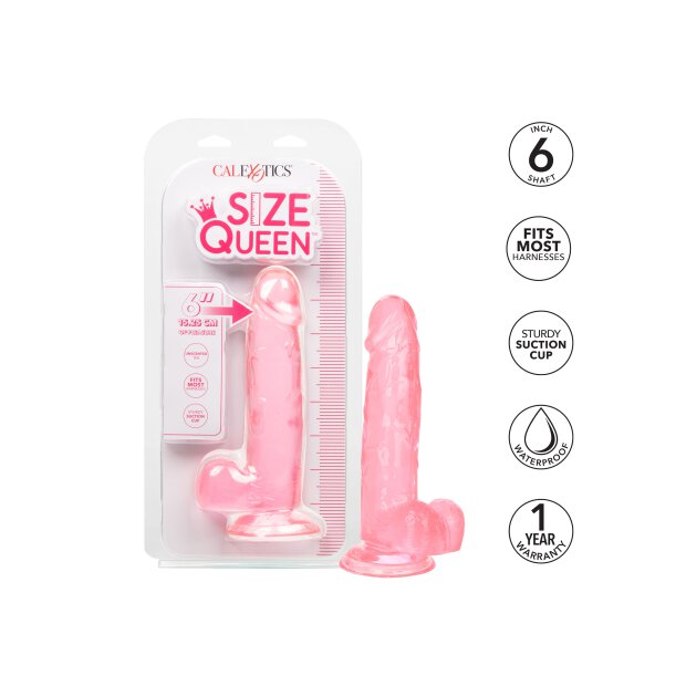 Queen Size Dong 6 Inch Pink