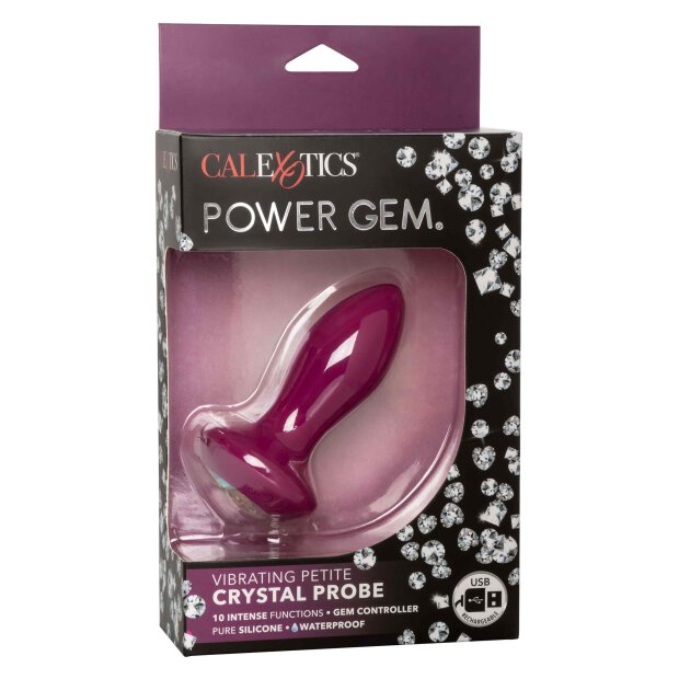 Vibrating Petite Crystal Probe Purple
