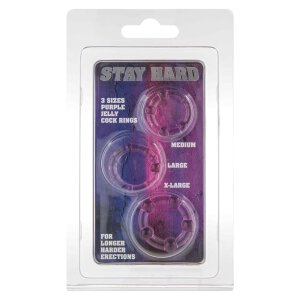 Stay Hard Three Rings Purple
