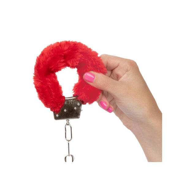 Playful Furry Cuffs Red