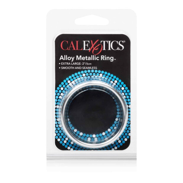 Alloy Metallic Ring - XL Silver