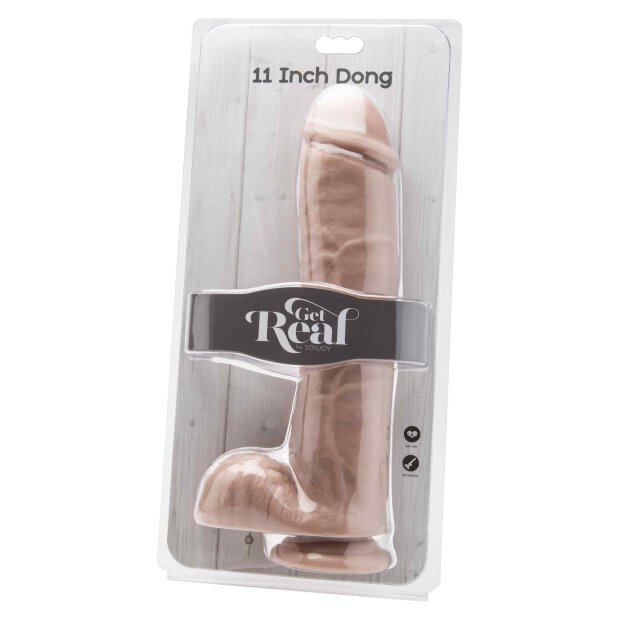 Dildo 11 inch with Balls Skin
