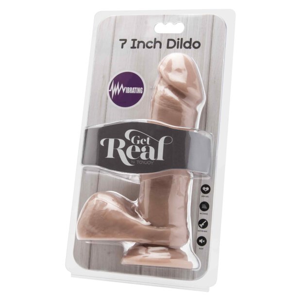 Dildo 7in. with Balls Vibrator Skin