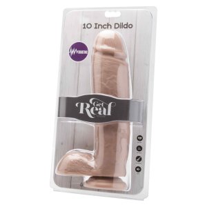 Dildo 10 in. w/ Balls Vibrator Skin
