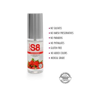 S8 WB Flavored Lube 50ml Strawberry