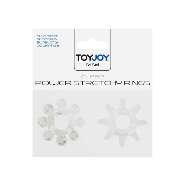 Power Stretchy Rings 2pcs Transparent