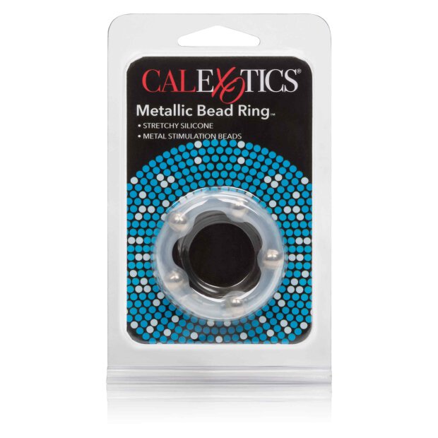 Metallic Bead Ring Transparent