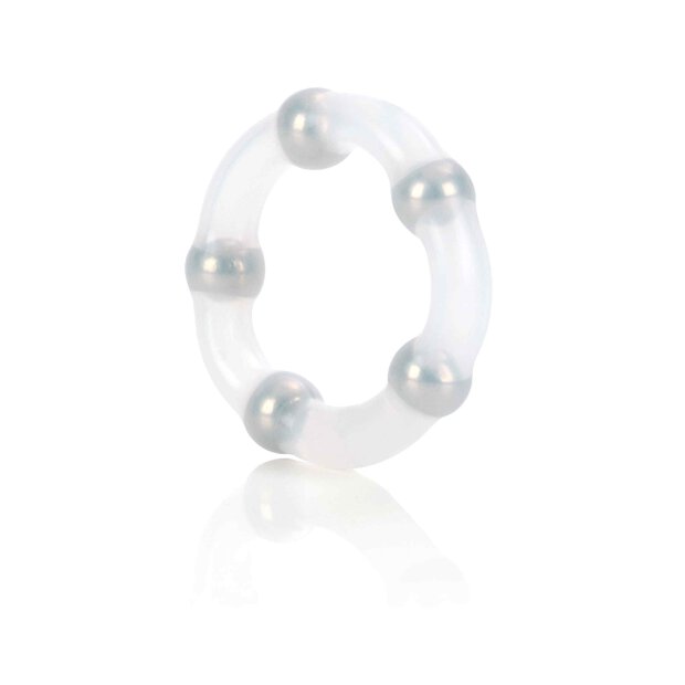 Metallic Bead Ring Transparent