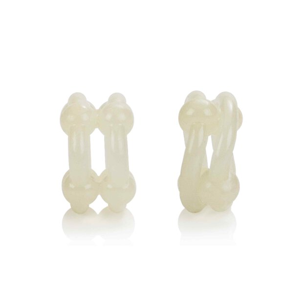 Island Rings Double Stacker White