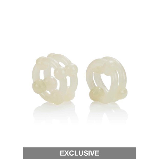 Island Rings Double Stacker White