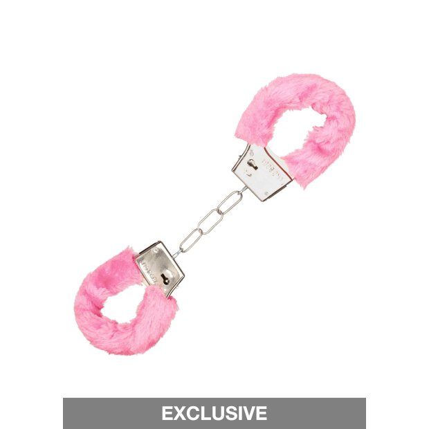 Playful Furry Cuffs White