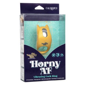 Horny AF Vibrating Cock Ring Yellow
