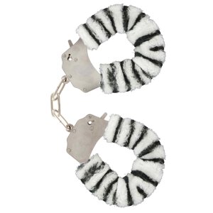 Furry Fun Cuffs Zebra