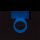 PowerBullet Cosmic Cock Ring with Bullet 9 Function Glow in the Dark Blue